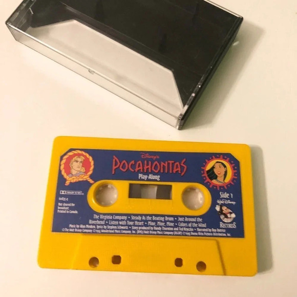 Vtg 1995 Pocahontas Play Along Cassette Tapes Only Lot of  2 - Picture 8 of 8